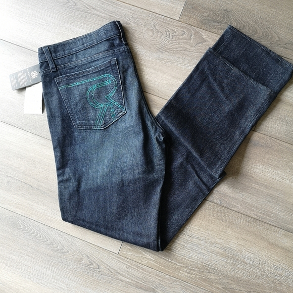 NEW! Rock & Republic Stella Straight Leg Jeans Dark Denim NWT - Picture 12 of 12